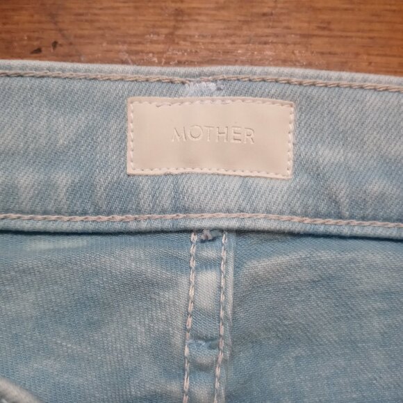 MOTHER the insider crop step fray jeans in Aquatic (sz26) - Picture 8 of 15